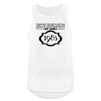 Beste Erfindung des Jahres 1985 Geschenk - Männer Tank Top atmungsaktiv - Weiß - Vorne - Nick (188cm)