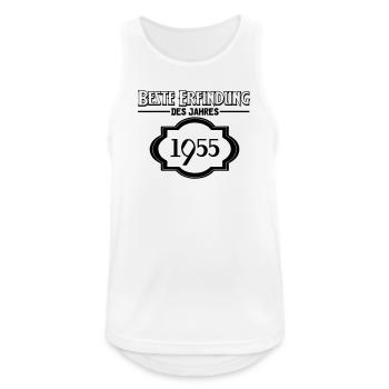 Beste Erfindung des Jahres 1955 Geschenk - Männer Tank Top atmungsaktiv - Weiß - Vorne - Nick (188cm)