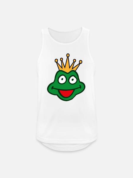 Froschkönig - Männer Tank Top atmungsaktiv - Weiß