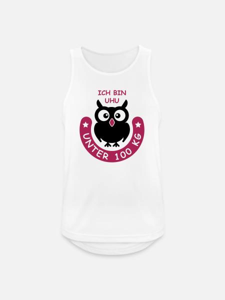 UHU unter hundert Kilo - Männer Tank Top atmungsaktiv - Weiß