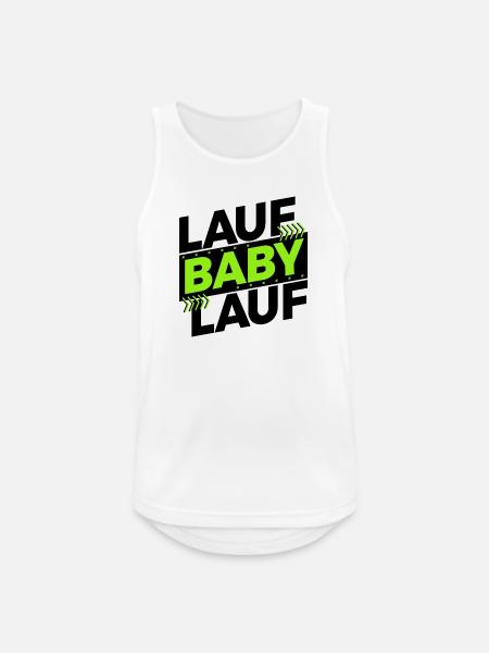 Laufen Rennen Joggen Lustig Sprüche Statement - Männer Tank Top atmungsaktiv - Weiß