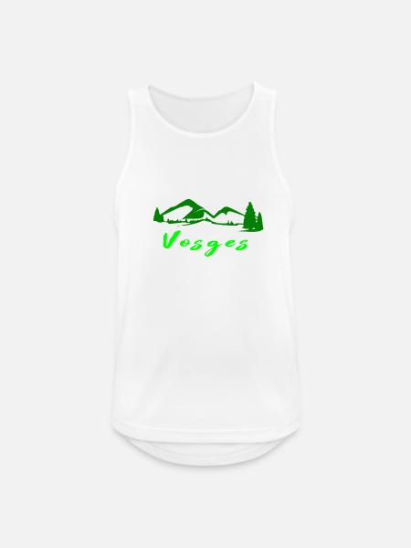 Vosges - Männer Tank Top atmungsaktiv - Weiß