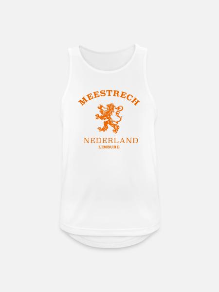 MEESTRECH Nederland Niederlande Netherlands - Männer Tank Top atmungsaktiv - Weiß