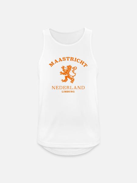 MAASTRICHT Nederland Niederlande Netherlands - Männer Tank Top atmungsaktiv - Weiß