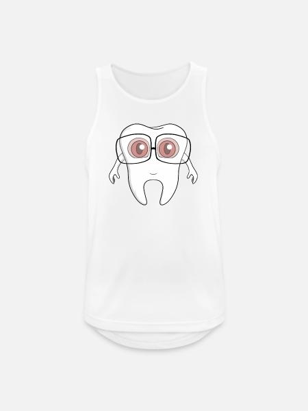 Ein entzückender Zahn mit Brille - Männer Tank Top atmungsaktiv - Weiß