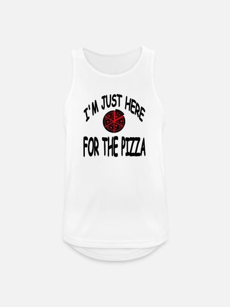 Pizza - Männer Tank Top atmungsaktiv - Weiß