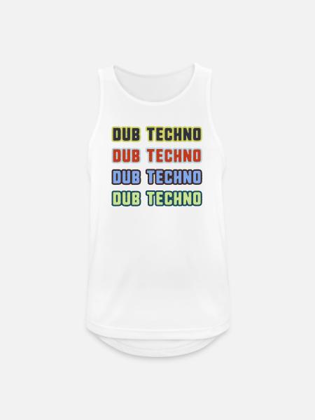 Dub Techno Kaleidoskop - Männer Tank Top atmungsaktiv - Weiß