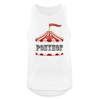 Das Leben ist kein Ponyhof - Männer Tank Top atmungsaktiv - Weiß - Vorne - Nick (188cm)