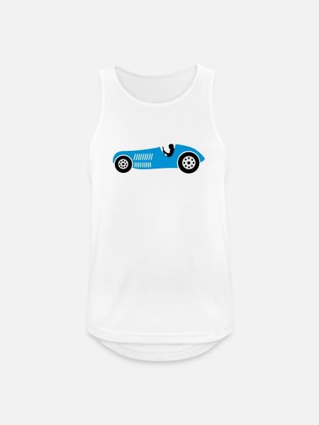rennwagen rennen auto - Männer Tank Top atmungsaktiv - Weiß