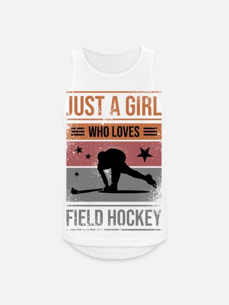 Feldhockey T-Shirt Design für Girls - Männer Tank Top atmungsaktiv - Weiß