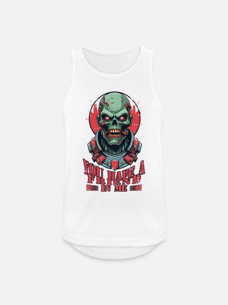 Zombie Freund - Männer Tank Top atmungsaktiv - Weiß
