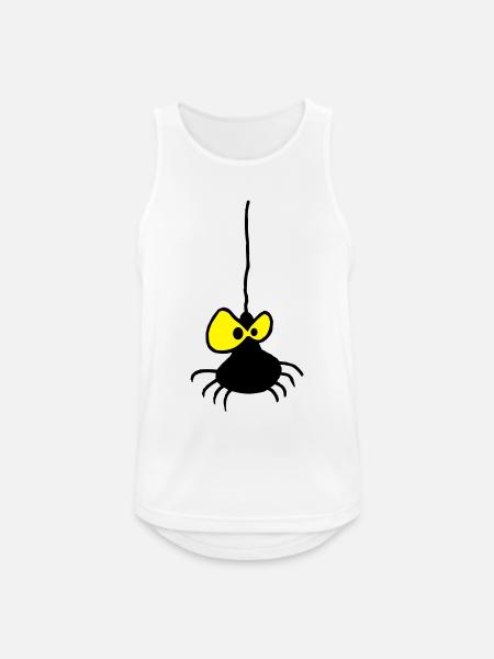 Grumpy Spider Zweifarbiges Design - Männer Tank Top atmungsaktiv - Weiß