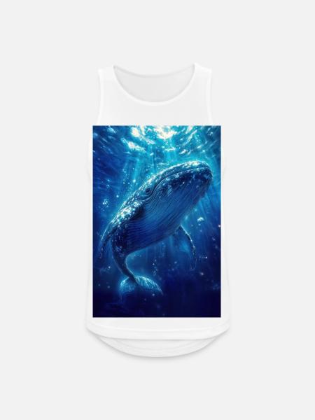 Illustration eines Wals - Männer Tank Top atmungsaktiv - Weiß