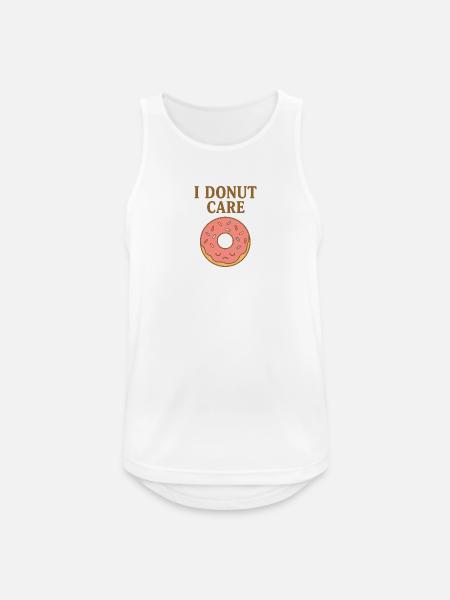 Gepflegter Donut mit Augenzwinkern - Männer Tank Top atmungsaktiv - Weiß