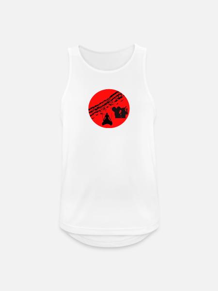 Piraten - Männer Tank Top atmungsaktiv - Weiß