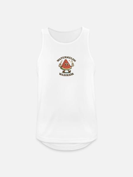 Wassermelonen-Krieger - Männer Tank Top atmungsaktiv - Weiß