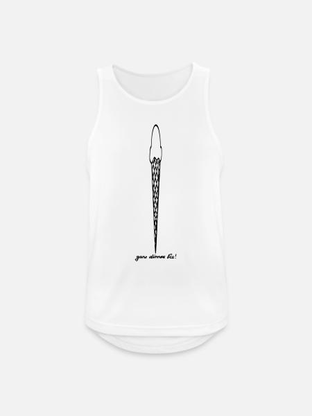 ganz dünnes Eis - Männer Tank Top atmungsaktiv - Weiß