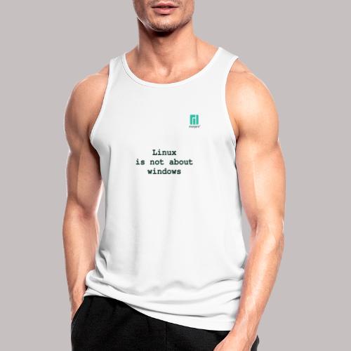 Linux is not about windows. - Men's Breathable Tank Top