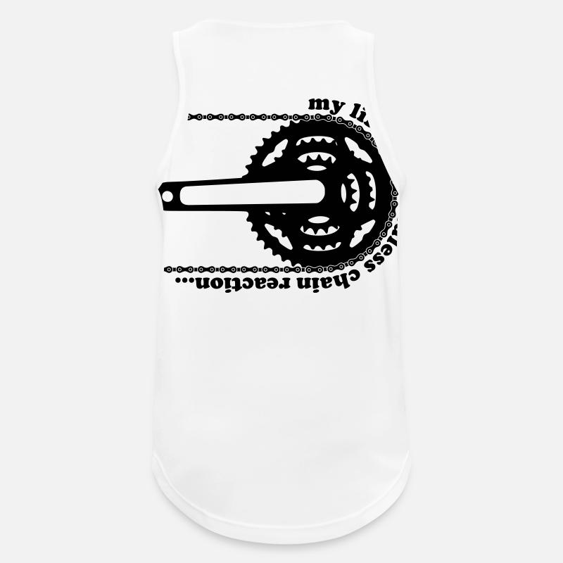 chainreaction - Männer Tank Top atmungsaktiv - Weiß