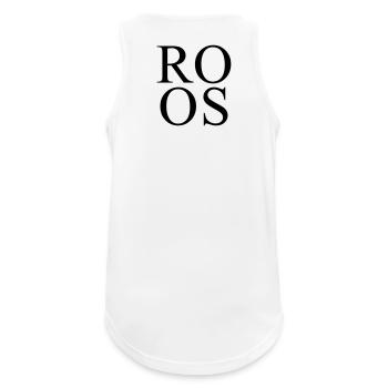 ROOS - Männer Tank Top atmungsaktiv - Weiß - Hinten - Nick (188cm)