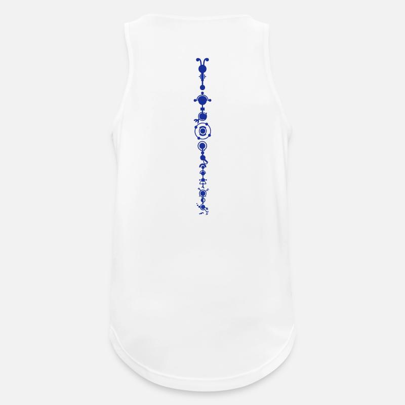 Crop circle - multidimensional human development - Men's Breathable Tank Top - white