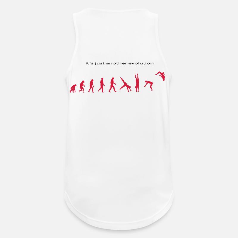 Evolution - Männer Tank Top atmungsaktiv - Weiß
