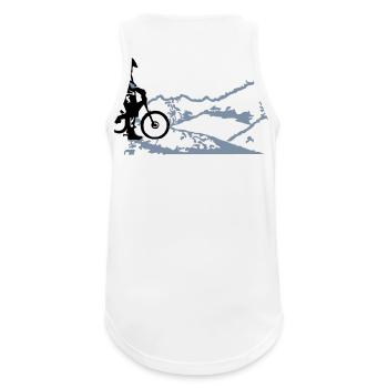 downhill at lago di garda - Männer Tank Top atmungsaktiv - Weiß - Hinten - Nick (188cm)