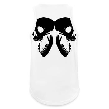 skulls - Débardeur respirant Homme - blanc - Dos - Nick (188cm)