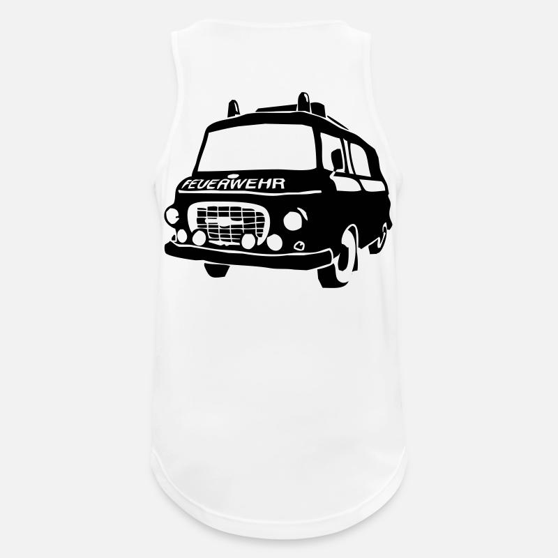 BARKAS B1000 KLF - Männer Tank Top atmungsaktiv - Weiß