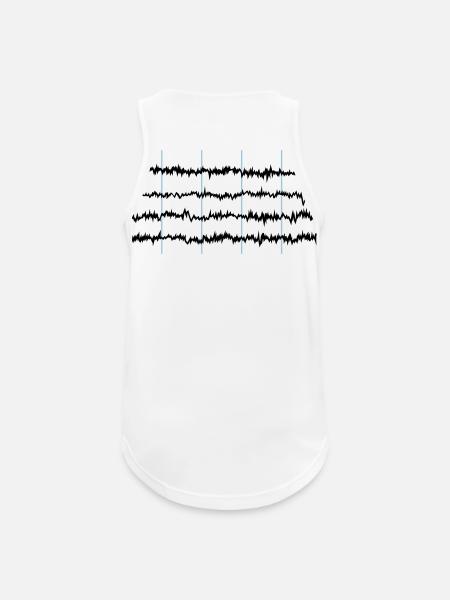 brainwaves - Männer Tank Top atmungsaktiv - Weiß