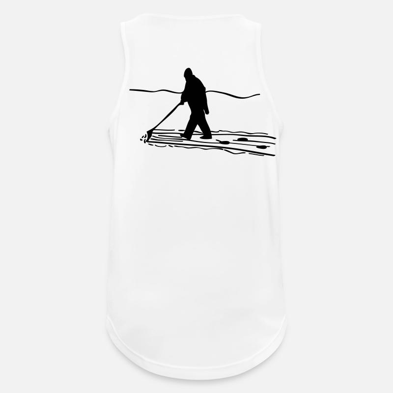 Schnee schieben - Männer Tank Top atmungsaktiv - Weiß