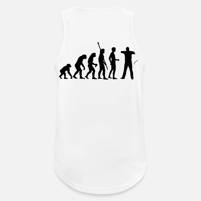 evolution_bogenschiessen - Men's Breathable Tank Top - white