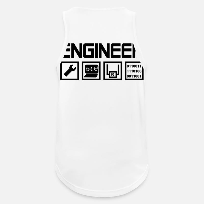 Engineer - Symbole - Männer Tank Top atmungsaktiv - Weiß