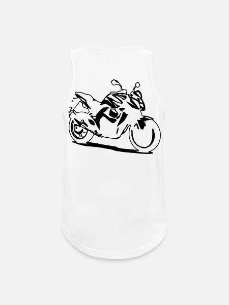 Kawasaki z750 - Débardeur respirant Homme - blanc