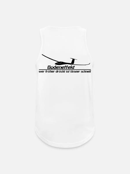 bodeneffekt - Männer Tank Top atmungsaktiv - Weiß