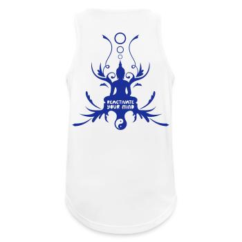 Buddha - Men's Breathable Tank Top - white - Back - Nick (188cm)