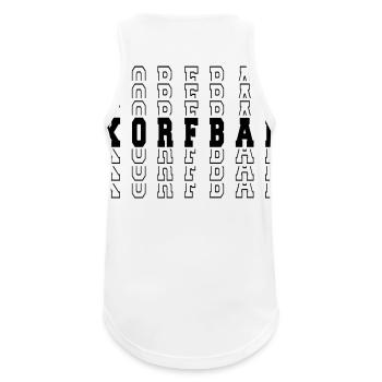 korfball MIRROR - Men's Breathable Tank Top - white - Back - Nick (188cm)