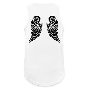 Angel Wing Angel Wing Back - Men's Breathable Tank Top - white - Back - Nick (188cm)