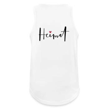 Heimat I Zuhause Daheim Herz Geschenk - Männer Tank Top atmungsaktiv - Weiß - Hinten - Nick (188cm)