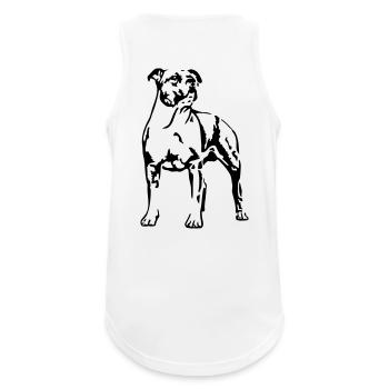 Amstaff - Débardeur respirant Homme - blanc - Dos - Nick (188cm)