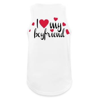 amour - Débardeur respirant Homme - blanc - Dos - Nick (188cm)