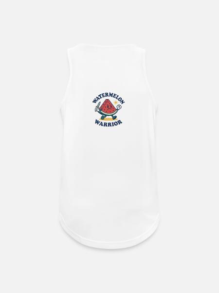 Wassermelonen-Krieger – Mutiges Schnittdesign - Männer Tank Top atmungsaktiv - Weiß