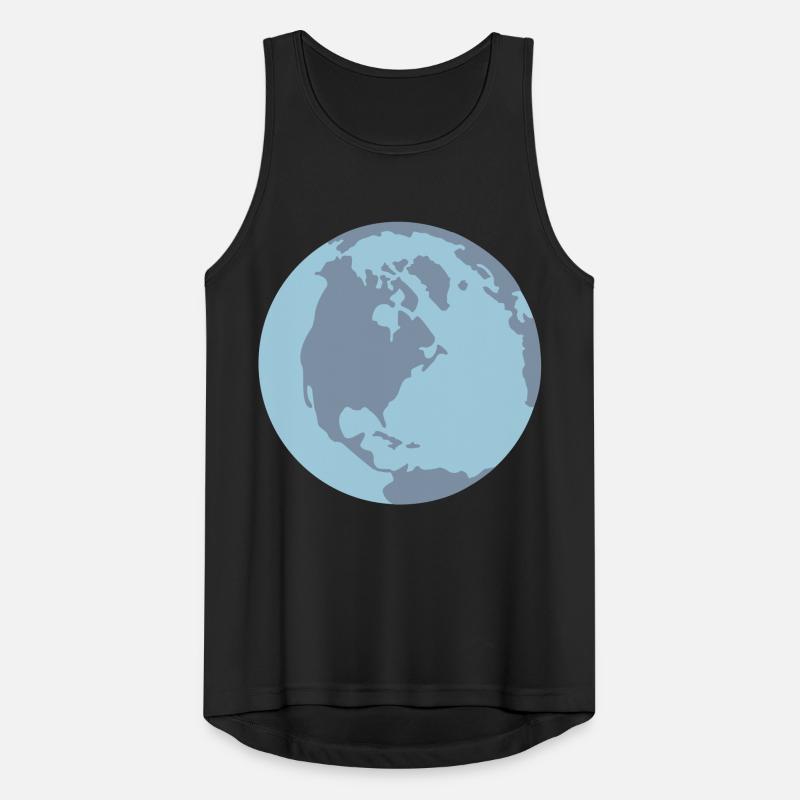 Weltkugel Männer Tank Top atmungsaktiv