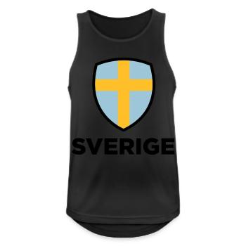 National flag of Sweden - Men's Breathable Tank Top - black - Front - Nick (188cm)