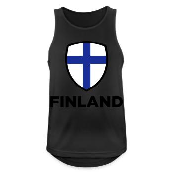 National Flag of Finland - Men's Breathable Tank Top - black - Front - Nick (188cm)