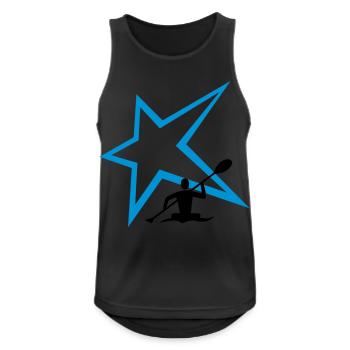 Canoe Stern - Men's Breathable Tank Top - black - Front - Nick (188cm)