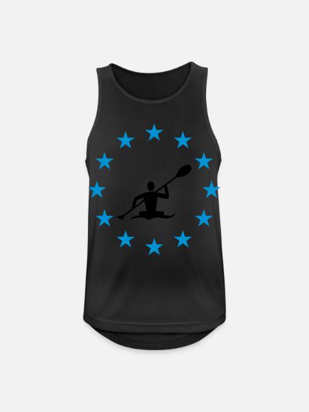Canoeing in the star circle - Men's Breathable Tank Top - black