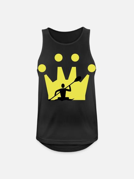 Canoe Crown - Men's Breathable Tank Top - black