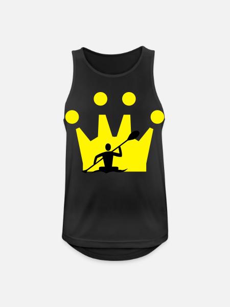 Canoe Crown - Men's Breathable Tank Top - black