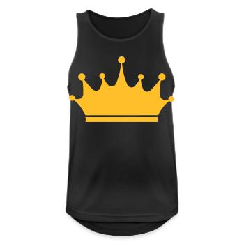Crown - Men's Breathable Tank Top - black - Front - Nick (188cm)